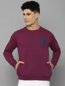 Allen Solly Men Solid Pure Cotton Sweatshirt