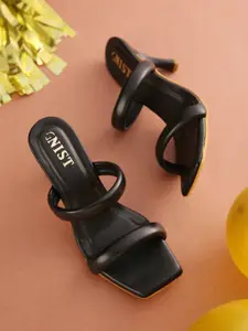 GNIST Black Sandals