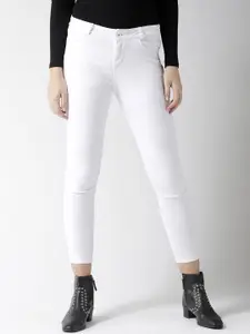 Xpose Women White Comfort Skinny Fit High-Rise Stretchable Jeans