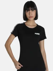 Puma Women Black Tape T-Shirt