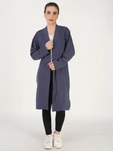 TEEMOODS Women Solid Longline Shrug