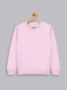 Kids Ville Girls Pink Sweatshirt