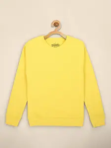 Kids Ville Girls Yellow Sweatshirt