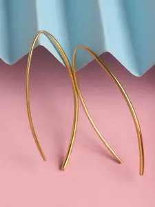 Clara Women Gold-Plated 925 Silver Kira Contemporary Hoop Earrings