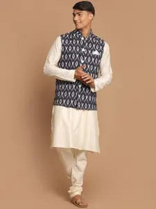 VASTRAMAY Men Kurta with Pyjamas & Nehru Jacket