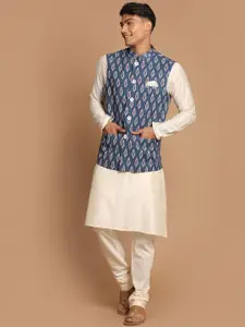 VASTRAMAY Men Kurta with Pyjama & Nehru Jacket