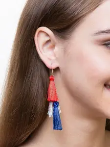 OOMPH Blue Contemporary Drop Earrings