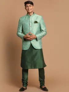 VASTRAMAY Men Jodhpuri Kurta With Churidar With Jacket