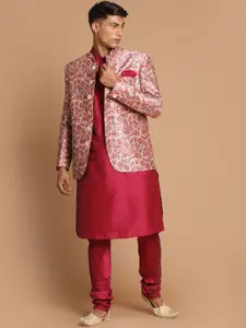 VASTRAMAY Men Silk Blend Kurta with Pyjamas