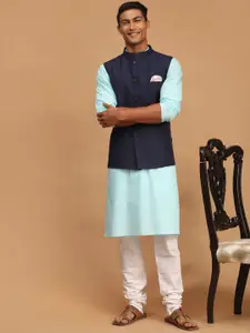 VASTRAMAY Men Kurta with Pyjamas & Nehru Jacket Set