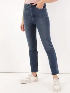Marks & Spencer Women Navy Blue High-Rise Jeans