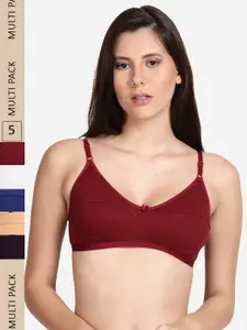 shyaway Pack Of 5 Non Padded Everyday Bra