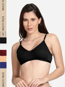 shyaway Pack Of 5 Cut & Sew Low Support Bra