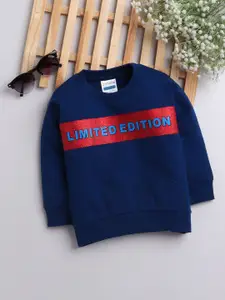 BUMZEE Boys Typography Printed Sweatshirt