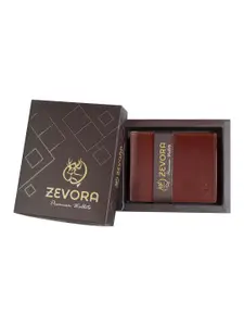 ZEVORA Men Leather Two Fold Wallet