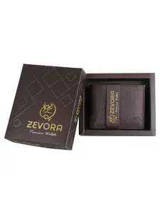 ZEVORA Men Textured Two Fold Wallet