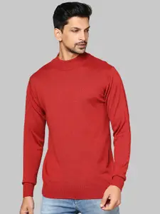 Raymond Men Red Solid Pullover