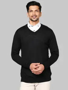 Raymond Men Black Pullover Sweater