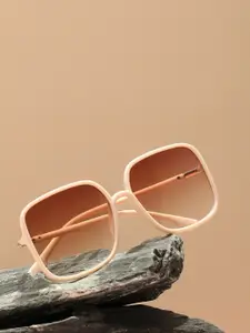HAUTE SAUCE by  Campus Sutra HAUTE SAUCE by Campus Sutra Women Oversized Sunglasses with Polarised Lens