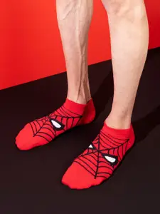 Balenzia x Marvel Men Pack Of 2 Spider-Man Patterned Ankle Length Socks