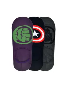 Balenzia x Marvel Men Pack Of 3 Captain America & Hulk Patterned Shoe Liners