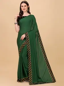 Indian Fashionista Green & Black Baluchari Saree