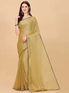 Indian Fashionista Cream Coloured Woven Design Mukaish Art Tussar Saree