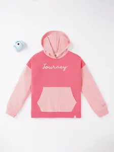 Ed-a-Mamma Girls Printed Hooded Sweatshirt