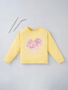 Ed-a-Mamma Girls Printed Sweatshirt