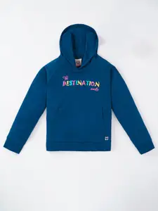 Ed-a-Mamma Girls Printed Hooded Sweatshirt