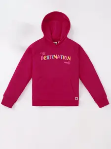 Ed-a-Mamma Girls Printed Hooded Sweatshirt