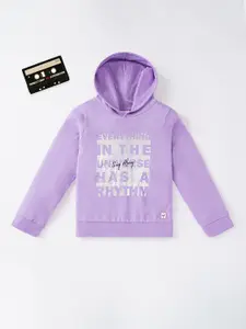 Ed-a-Mamma Girls Printed Hooded Sweatshirt