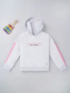 Ed-a-Mamma Girls Printed Hooded Sweatshirt