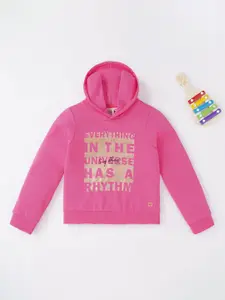Ed-a-Mamma Girls Printed Hooded Sweatshirt