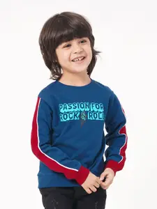 Ed-a-Mamma Boys Typography Printed Sweatshirt