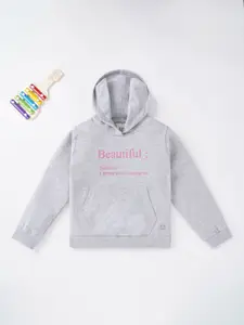 Ed-a-Mamma Girls Printed Hooded Sweatshirt