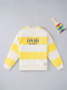 Ed-a-Mamma Boys Yellow Striped Sweatshirt