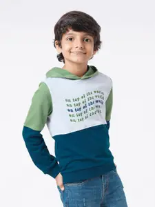 Ed-a-Mamma Boys Multicoloured Printed Hooded Sweatshirt