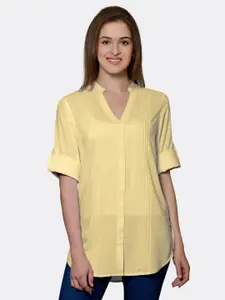 PATRORNA Women Gold-Toned Comfort Casual Shirt