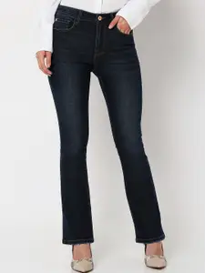 Vero Moda Women Blue Bootcut Light Fade Stretchable Jeans