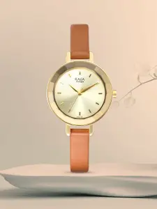 Titan Raga Women Muted Gold-Toned Analogue Watch 2575YL01