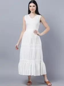 Myshka White Midi Dress
