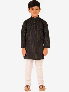 Pro-Ethic STYLE DEVELOPER Boys Black Kurta with Pyjamas