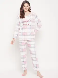 Camey Women Checked Night suit