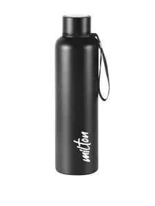 Milton Aura Black 1000 Hot & Cold Thermosteel Bottle 1 Litre