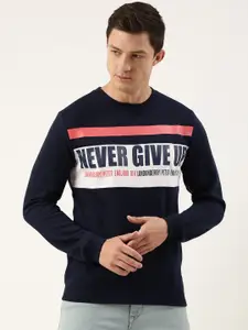 Peter England Men Typography Printed Sweatshirt