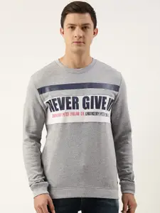 Peter England Men Printed Sweatshirt
