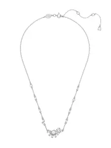 SWAROVSKI Women White Rhodium Plated Gema Pendant