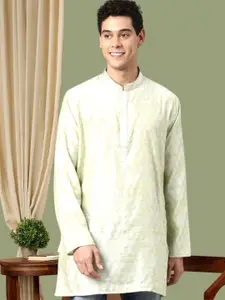 TATTVA Men Ethnic Motifs Embroidered Chikankari Kurta