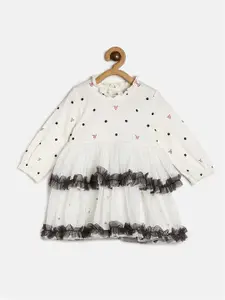 MINI KLUB Girl Off White Organic Cotton Dress